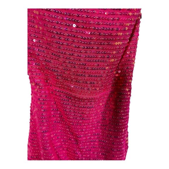 NWT Blush neon pink size 8 mini sequin homecoming party dress strappy back - Picture 7 of 11